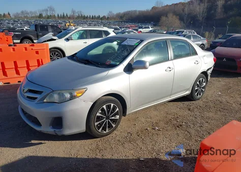 2012 Toyota Corolla Le z USA, uszkodzony, nr VIN 5YFBU4EE3CP046487